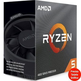 AMD Procesador Ryzen 5 4500 3.6GHz/4.1GHz Boost 6 Núcleos 12 Hilos Socket AM4 7nm 100-100000644BOX